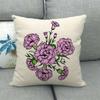 Colorful And Fresh Flower Bouquet Pattern Digital Printing Short Plush Pillow Covers For Sofa Office Cushion Cover Home Goods