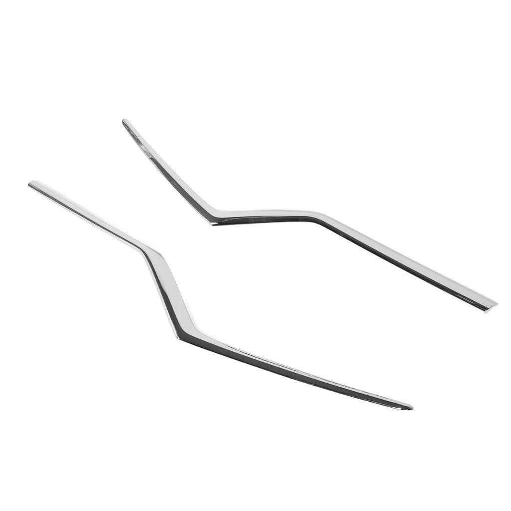 2pcs Front Central Grille Cover Trims Exterior Decoration Fit for Honda CRV 20202021