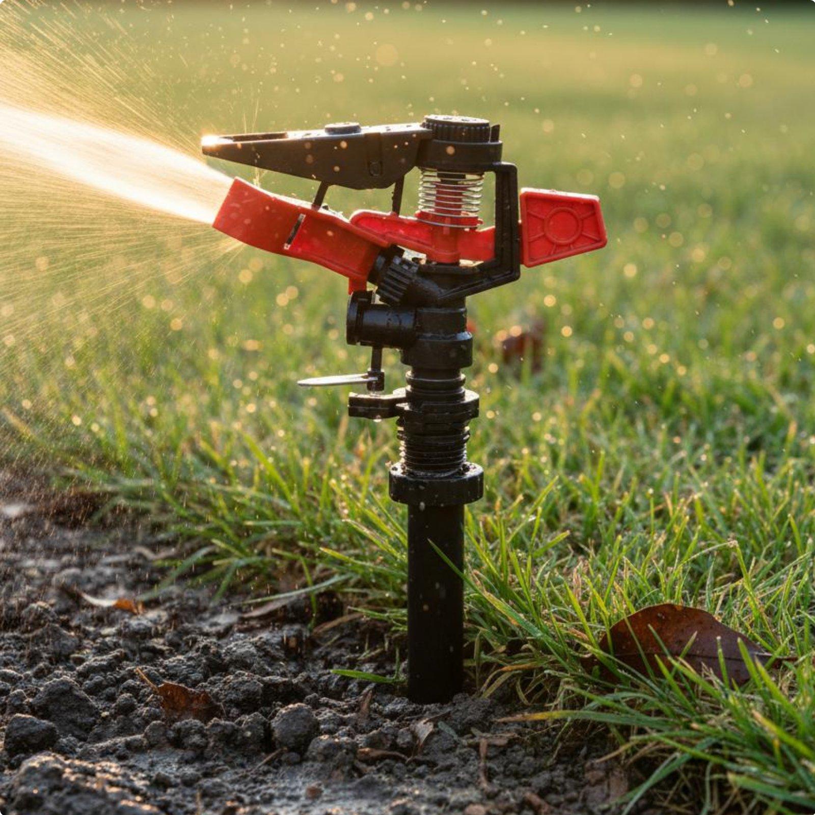 Pivoting Bar Sprinkler Even Water Distribution Adjustable Pivoting Spray Head Plastic Spray Sprinkler Easy Installation