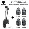 Für Bambu Lab X1C P1P P1S Kompletter Hotend-Druckkopf mit Lüfter Thermistor Keramikheizung 0,4mm Gehärtete Stahl-Düse Für Bambulab