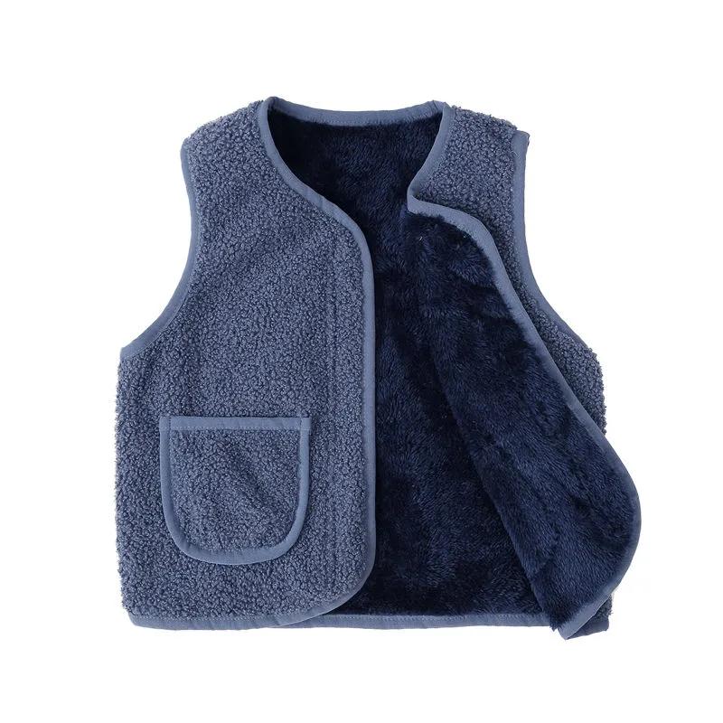 Children Autumn Winter Vest Baby Girl Boy Clothes Fleece Vests Zipper Coat Jacket Sleeveless Snow Outfits Waistcoat Warm