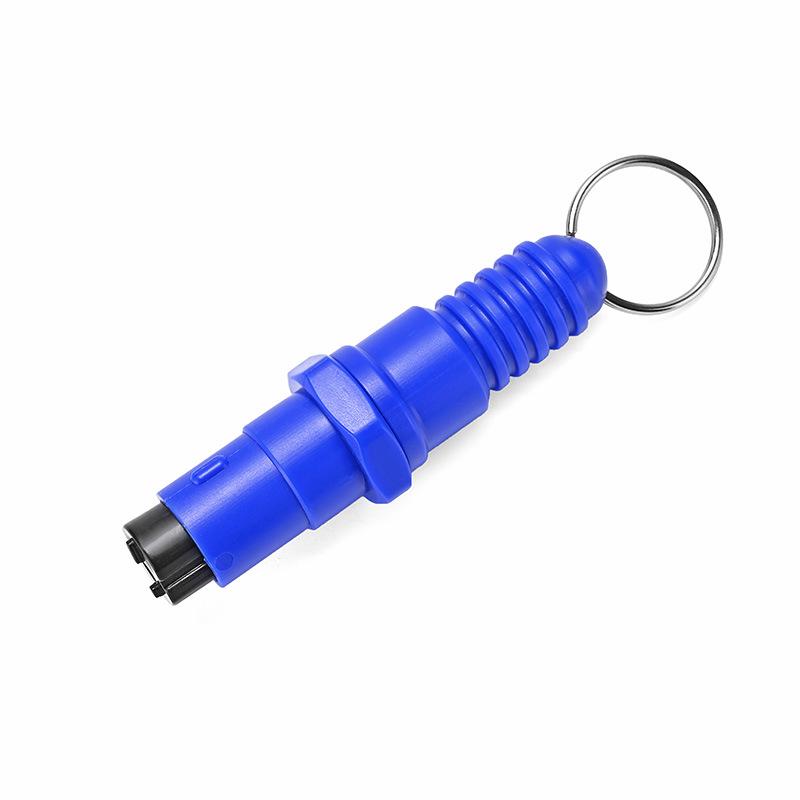 Multifunkční klíčenka bezpečnostní kladívko a nouzový rozbíječ oken