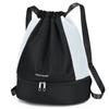 Lightweight Durable Oxford Drawstring Backpack Casual Fitness Gym Bag with Shoes Compartment Fashionable School Sports Bag