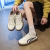 Cowhide Version Women's Leather Board Shoes Autumn New Soft-soled Casual Sports Shoes Versatile White Shoes
