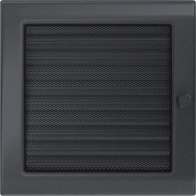 Lüftungsabdeckung 22x22 Graphit mit Jalousien