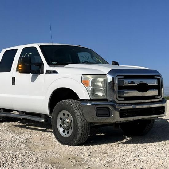 Smoked LED Side Tow Mirror Light Turn Signal For 08-16 Ford F250-F550 Super Duty