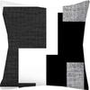 Modern Black and White Geometric Pattern Pillow Covers ,,sofa and Chair Cushion Covers, Home Bedroom Room Decoration