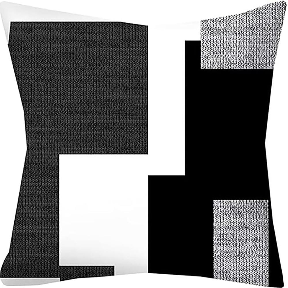 Modern Black and White Geometric Pattern Pillow Covers ,,sofa and Chair Cushion Covers, Home Bedroom Room Decoration