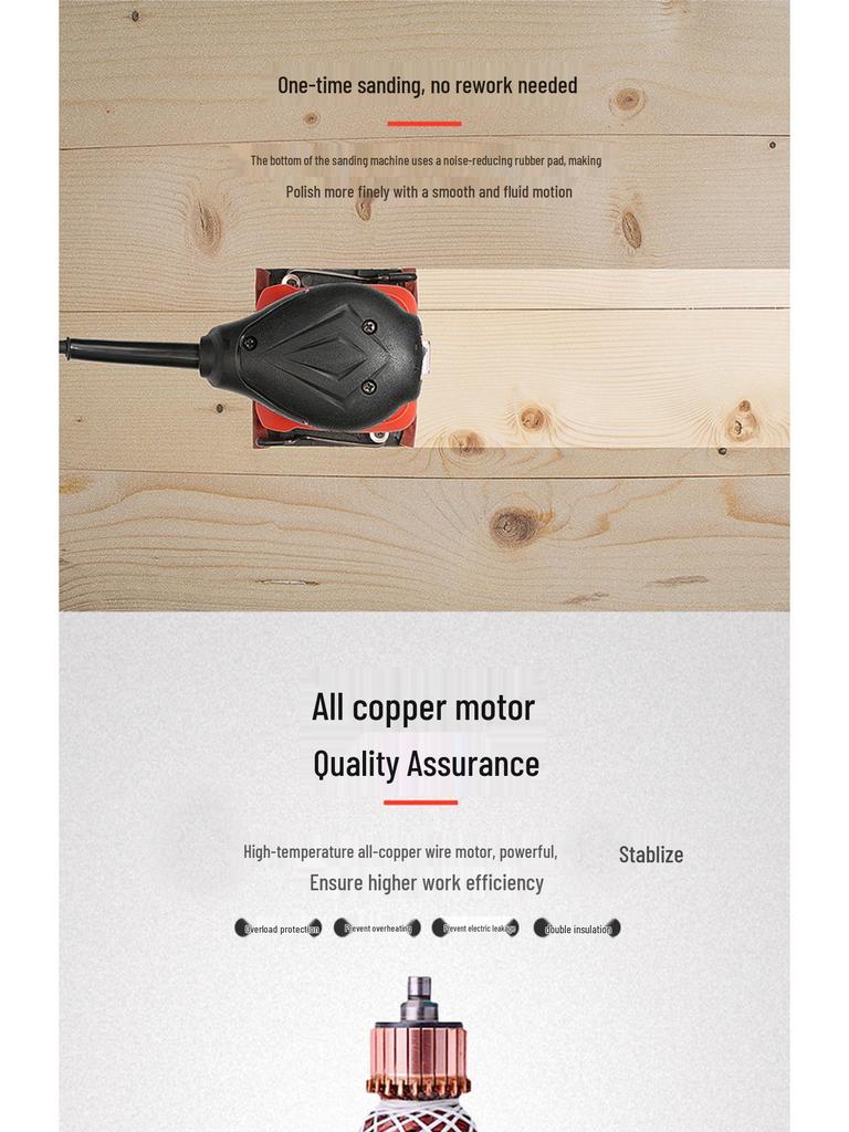 Electric Multifunctional Wall and Wood Sanding Machine