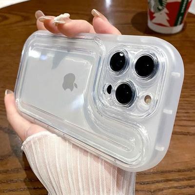 Shockproof Silicone Bumper Clear Phone Case For iPhone 15 14 13 12 11 Pro Max X XR XS 7 8 Plus Lens Protection Transparent Cover