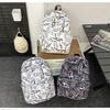 Schoolbag Out Personality Backpack Street Graffiti Campus Backpack Fashion Trend Middle School Student Backpack
