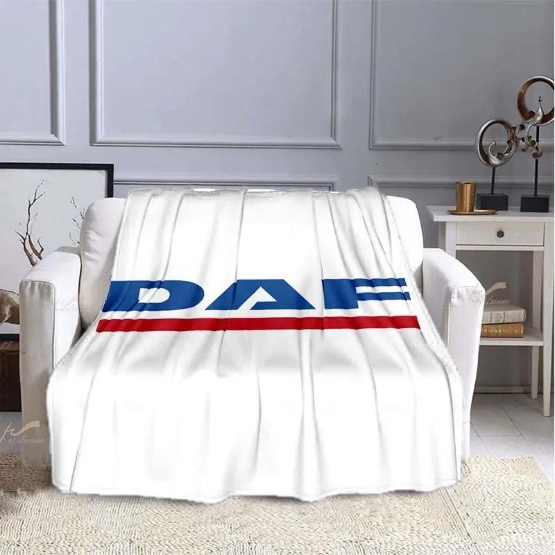 DAF Throw Blanket Truck Super Soft For Auto Parts Modern Cartoon Blanket Bedspread Throw Travel Dropship