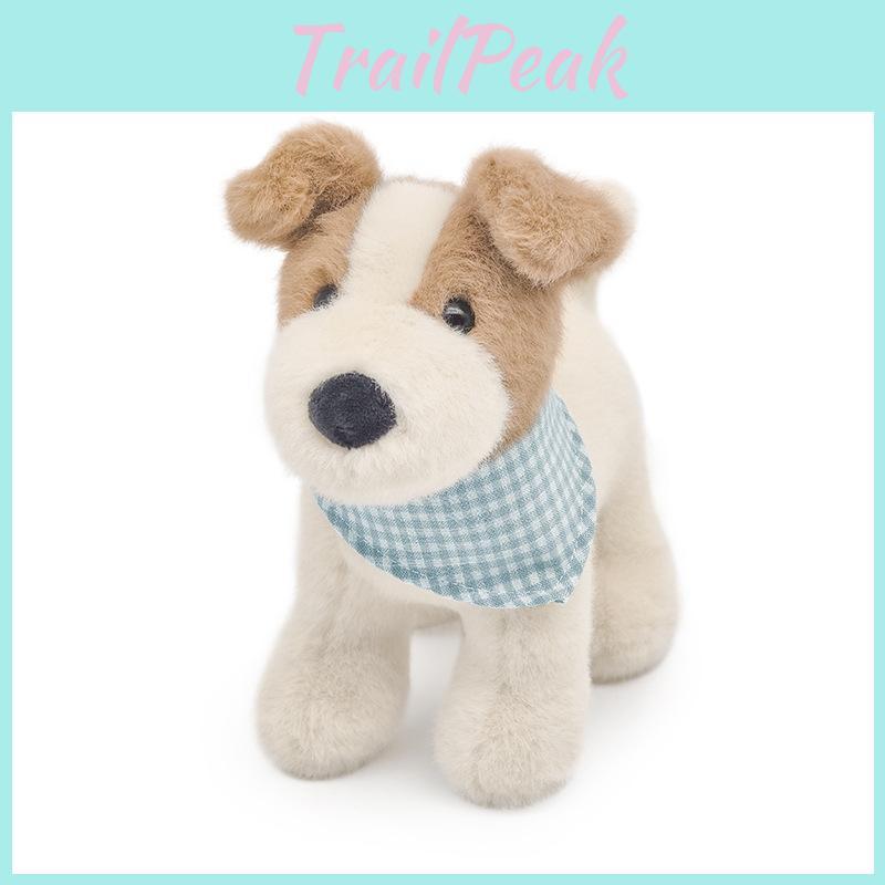 Terrier Plush Fox Toy Animal Dog Stuffed Doll Room Decoration Kids Gift 18cm