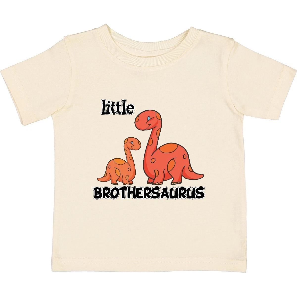 Inktastic Little Brothersaurus Baby T-Shirt Brother Cute Infant Tees Shower 130