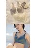 High-End Satin Plus Size Anti-Sagging Bra with Side Support