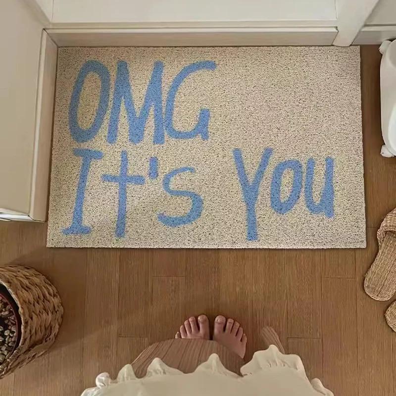 Vikama Letter Doormat, Scandinavian-Style Entryway Rug, Dust-Proof And Easy-To-Clean Mat, Aesthetic Home Decor