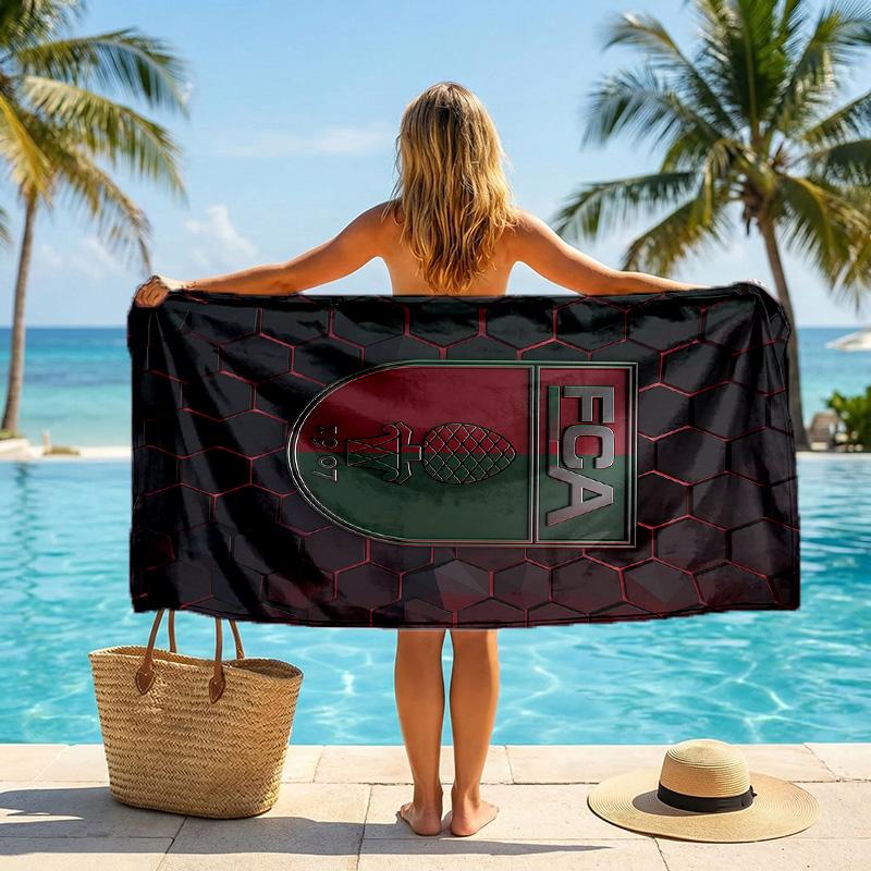 FC Augsburg FC print Quick Dry Beach Towel Microfiber Absorbent Portable Travel Swimming Towel