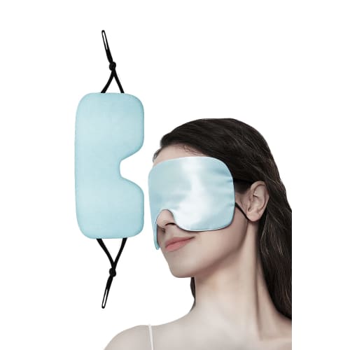 

TOPNOW Silk Eye Mask for Sleeping, Ultra-Thin 0.3cm Design, 19 Momme, 99.99% Light Blocking, No Pressure, Reduces Eye Strain, Relaxes, Lightweight, Wa