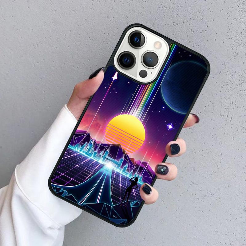 Retrowave Neon 80's Phone Case For iPhone 17 Air 15 16 11 12 13 14 Pro Max Cover For iPhone 17 Air Max Plus Coque Fundas