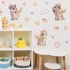 Cute Unicorn Cartoon Wall Sticker Kids Room Bedroom Wall Decoration Creative Self-Adhesive Wall Art
