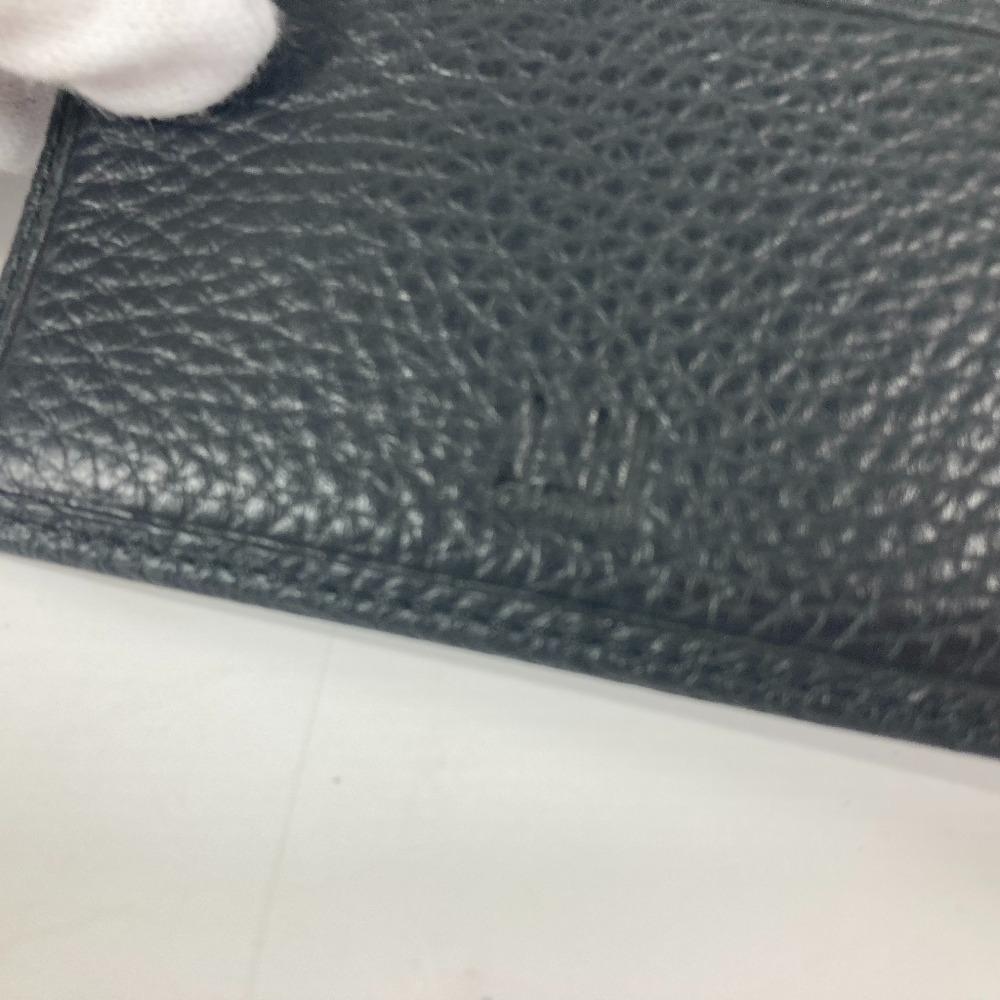 Dunhill logo Compact wallet Folded wallet Leather Black Unused