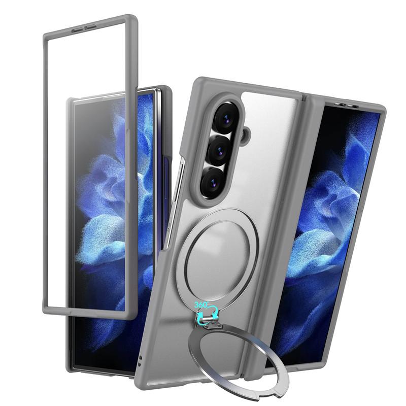For Samsung Galaxy Z Fold 8 Ultra 5G Case For Magsafe Magnetic Ring With Screen Glass Case For ZFold 8 Fold8 Ultra Hinge Cover
