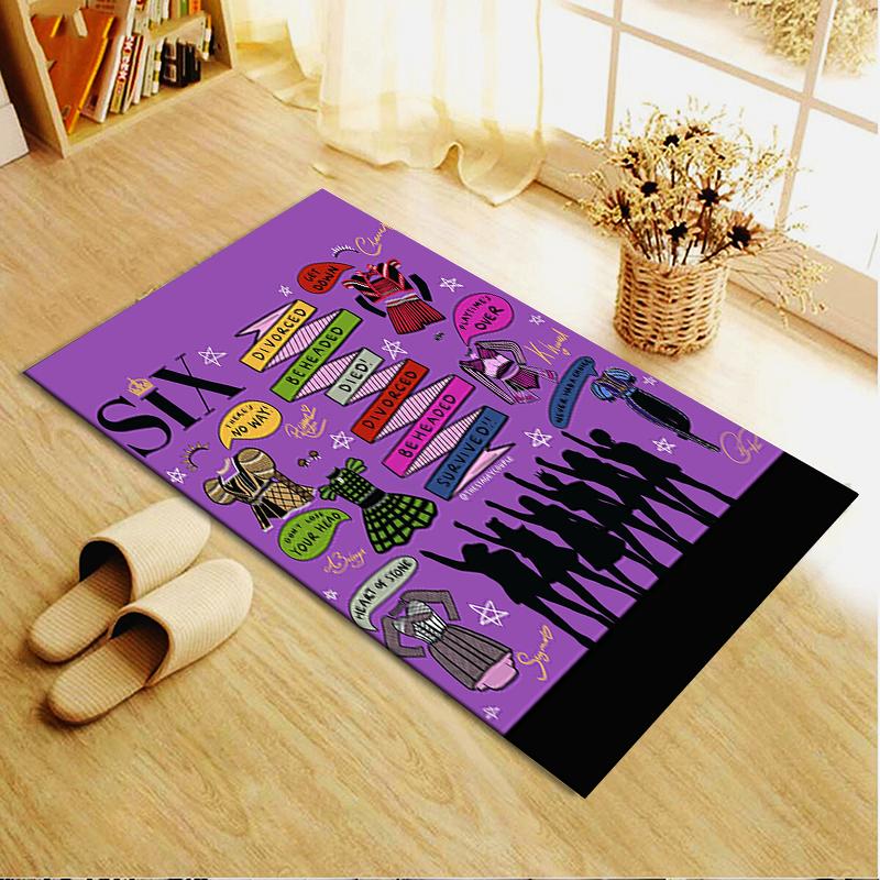 Nuovo Tappeto SIX the Musical 2025 per Soggiorno Camera da Letto Casa Decorazione Divano, Tappetino Antiscivolo per Giochi Bambini164