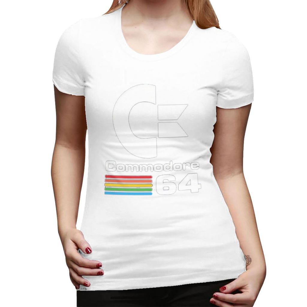 Commodore 64 TShirt for Women Crew Neck Streetwear T Shirts Womens Short Sleeve Summer Clothes Tops