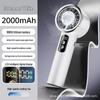 Handheld Mini Rechargeable Turbine Fan with Cooling Ice Pack for Desktop Use