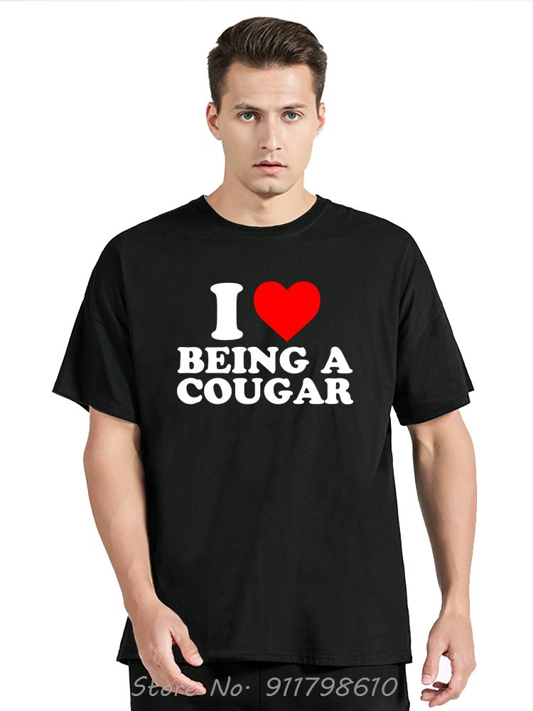 Funny I Love My Older Girlfriend Men's Clothing Summer Cotton Tshirt My Hot Cougar GF Oversized T-shirt Fashion Fitness T Shirt