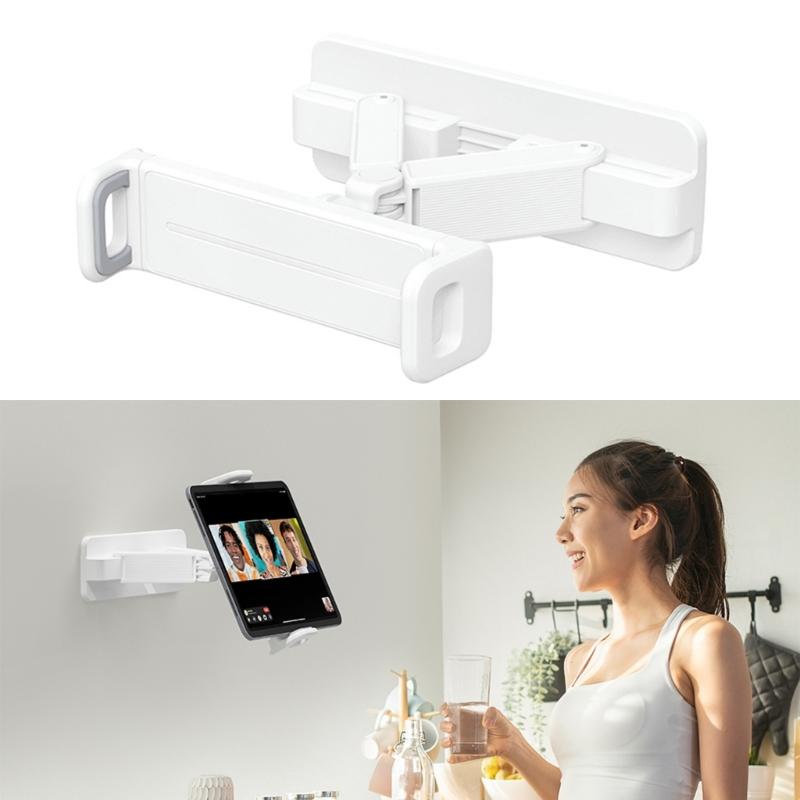 Supporto a Muro Universale per Tablet Rotazione 360 Staffa a Muro per Cucina Per Apparecchiature Display da 4,7 a 12,9 pollici