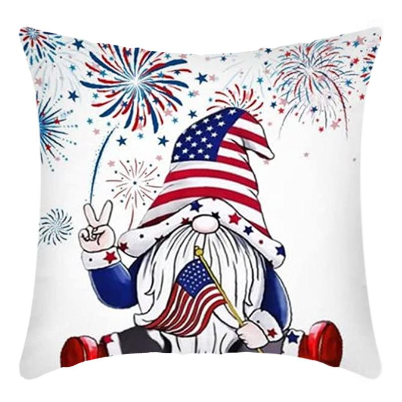 Independence Day Pillow Case Flag Print Home Living Room Bedside Decoration Pillow Cushion Pillow Case