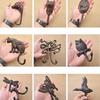 1pc Rustic Cast Iron Hook Dog/Cat/Elephant Hanger Wall Mounted Key/Coat/Towel Decor Kitchen  Home Improvement Metal  Wrought