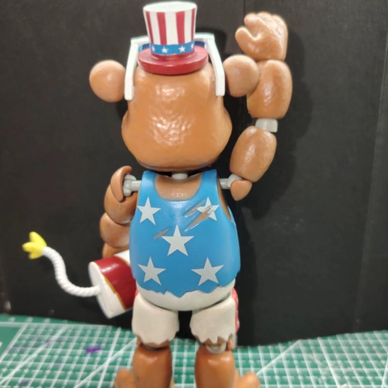 In Stock Merican Commemorative Edition 5 Inch Teddy Bear Articulated Action Figure Collectible Toy Collectors Doll