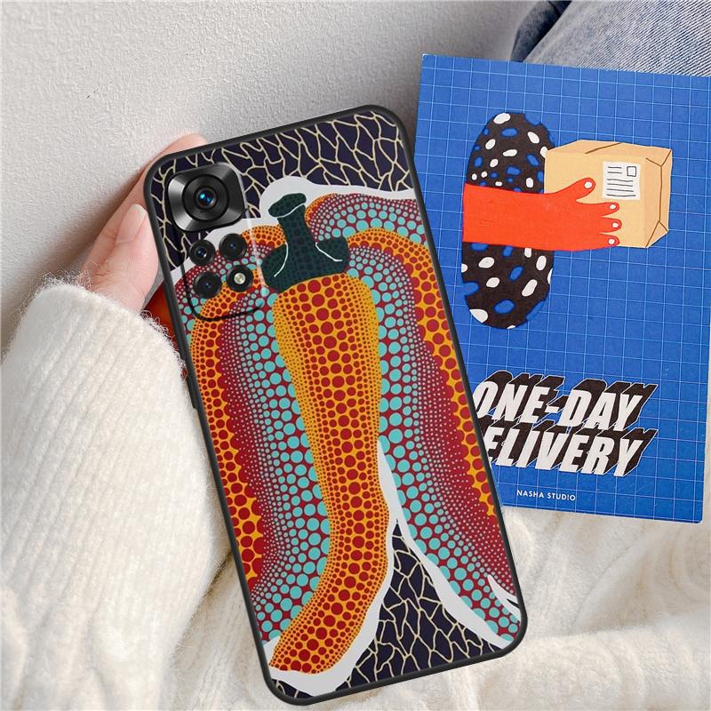 Yayoi Kusama Pumpkin Art Funda For Xiaomi Redmi Note 13 Pro 14 9 10 11 12 9S 10S 11S 12S Redmi 13C 10C 12C 14C Case
