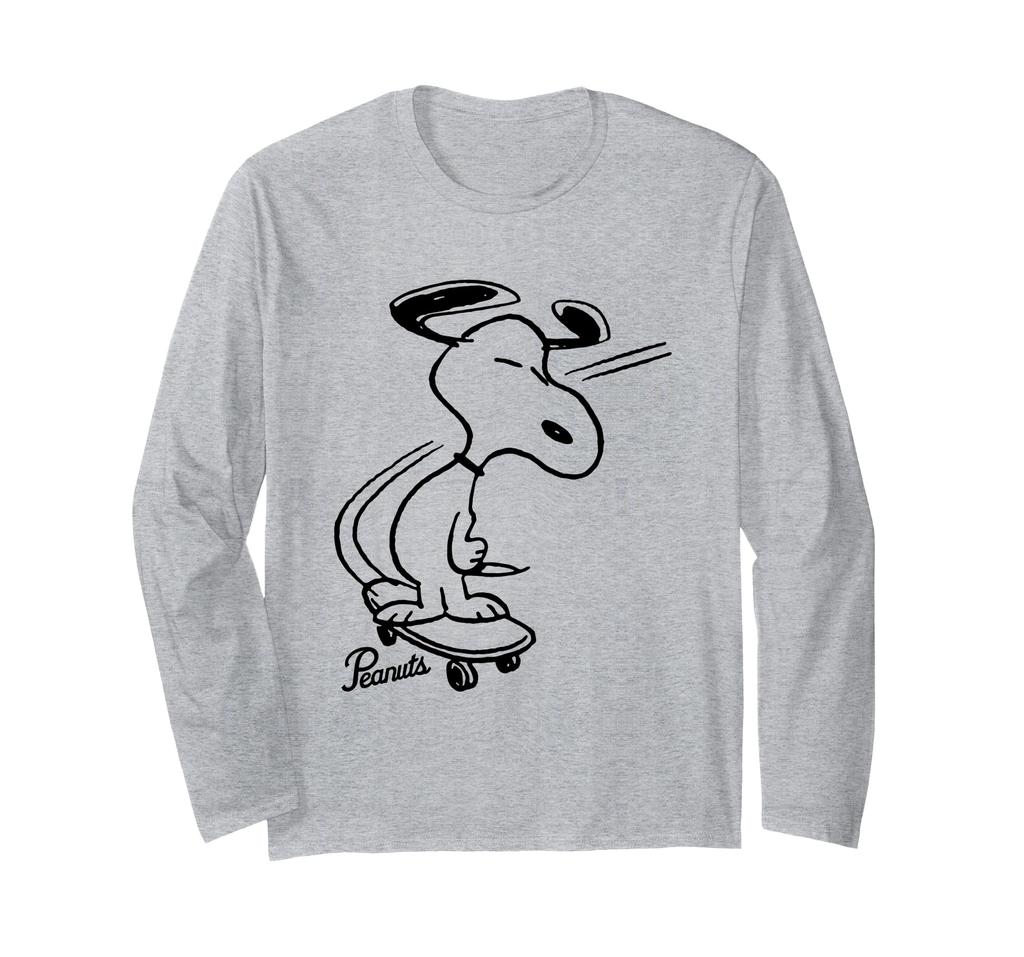 PEANUTS Snoopy Skateboard Long Sleeve T-Shirt