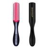 Denman Curly Hair Brush D14 5 Row Styling Brush for Shaping and Defining Fringes Bangs For Women and Men (Black) Detangling, Separating, Curls, & -