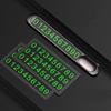 Hidden Car Styling Temporary Parking Card Metal Alloy Texture Auto Phone Number Card Plate Telephone Number Card Car Sticker
