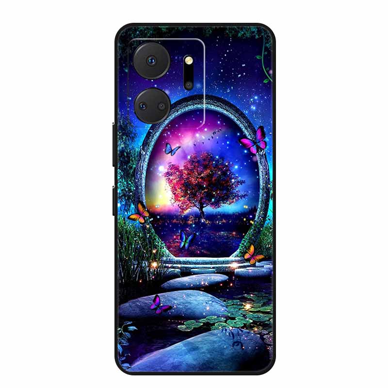 Handyhülle Für Honor X7a Rückseite Hülle X 7 a Coque Stoßfest Schwarzes Silikon Weiche Funda Für Honor Play 7T 7 T Hülle Play7T Capa
