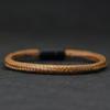 New Punk Men Bracelet Black Brown Wax Rope Braclet Magentic Clasp Pulsera Hombre Hand Bands For Him Macrame Braslet Gift