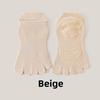 Baumwolle Damen Sports Yoga Socken Anti-Rutsch Boden Zehensocken Fünf-Zehen-Socken Ballett