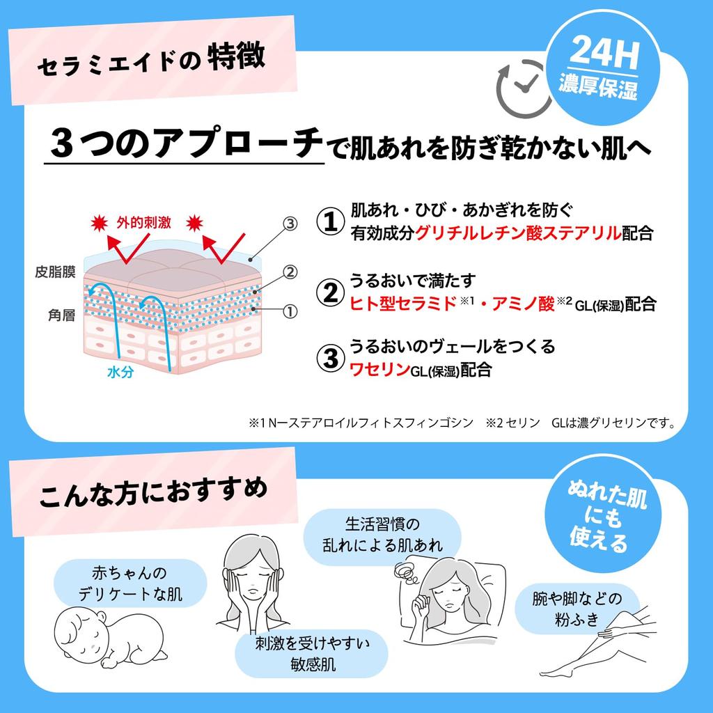 CeramiAid Medicated Skin Milk Refill for Sensitive Full Body Moisturizing Milk with 400ml [Quasi-drug] Skin, Ceramide,