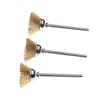 Carving Craft Grinder Hand Tools Brass Wire Brush Wire Wheel Polishing Brushes Rotary Electric Tool