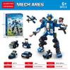 Military Mecha Aircraft Carrier & Space Rocket Building Blocks for Kids - Educational Assembly Toy