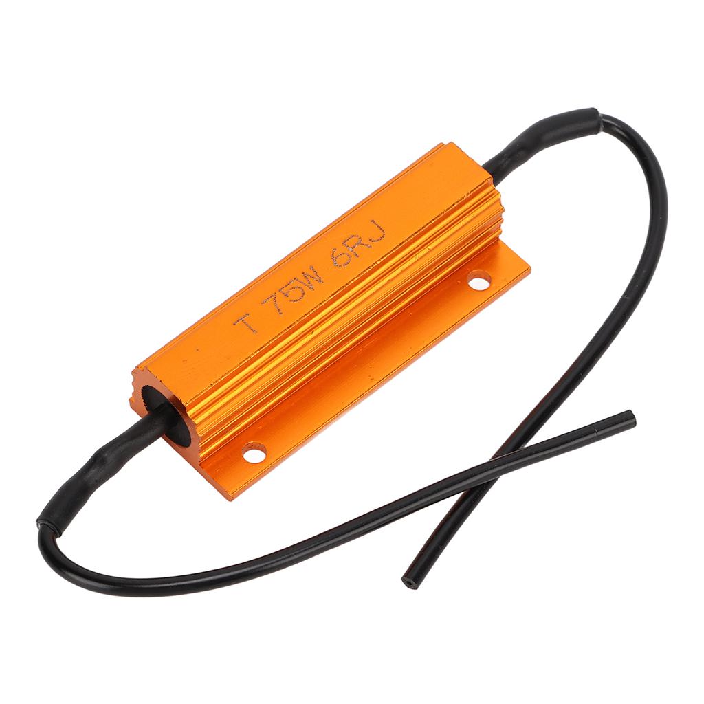 2 Pcs Load Resistor 75W 6 Ohm  Portable LED Light Load Resistor for Decoding Resistance and Load