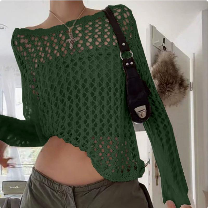BITCED Women's Fashion Casual Solid Color Print Long Sleeve Blouses & Shirts