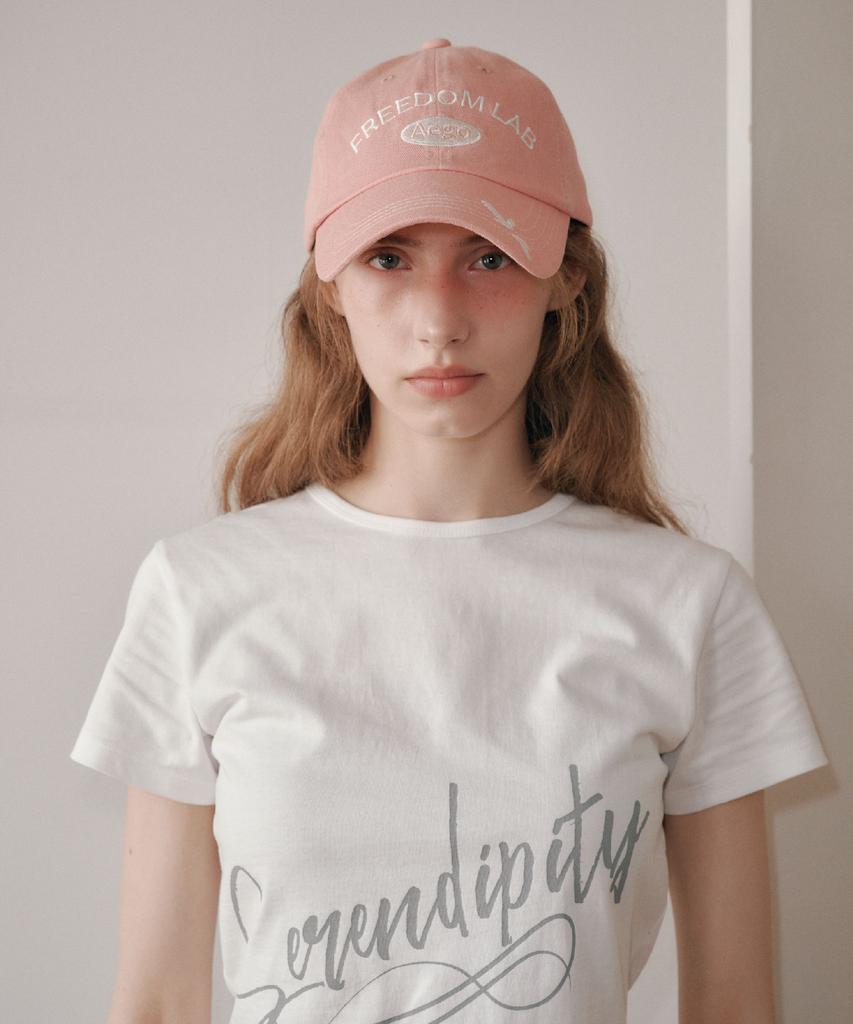 AEGO FREEDOM LAB Signature Logo Cap_Peach Pink
