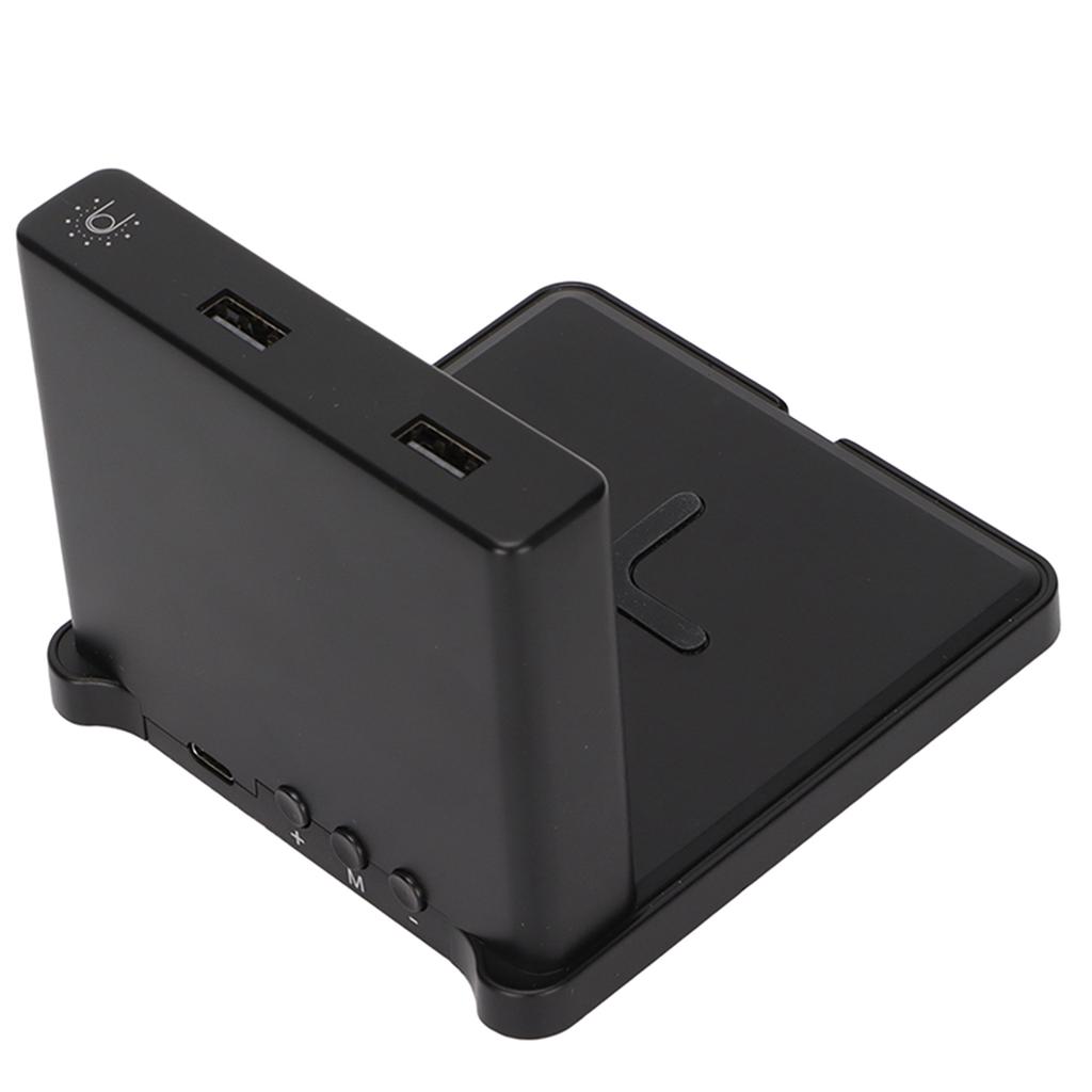 Phone Digital Clock   3 in 1 Type C Wireless Charging Alarm Clock with Snooze Button for Tablet   Fan