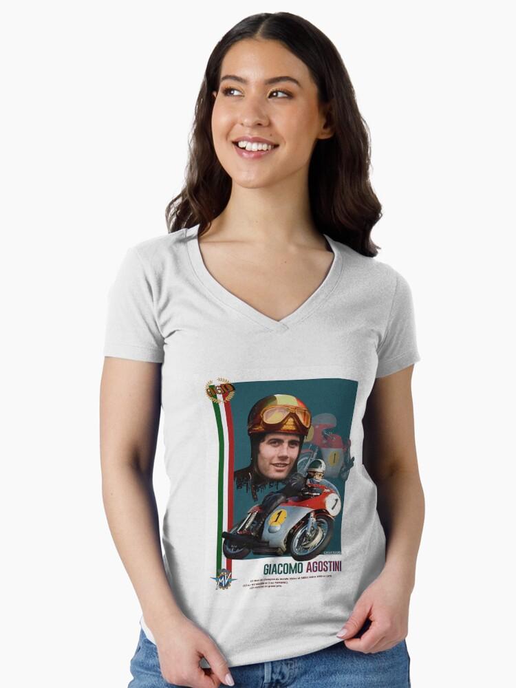 MV Agusta Mv Agusta Agostini Fitted V-Neck Unisex T-Shirt