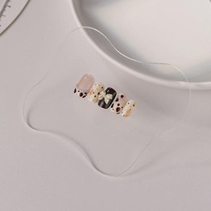 Nails Art Acrylic Transparent Showing Shelf Setting Circular Irregular Acrylic Color Palettes Multifunction Display Board Tools